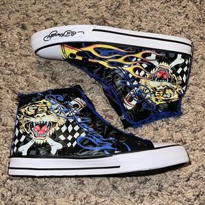 Brand new ed hardy high tops